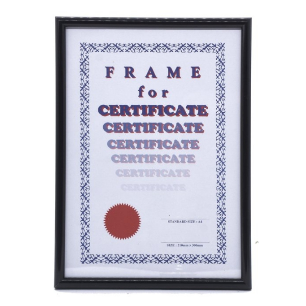 A4 Curved Matte Wooden Frame