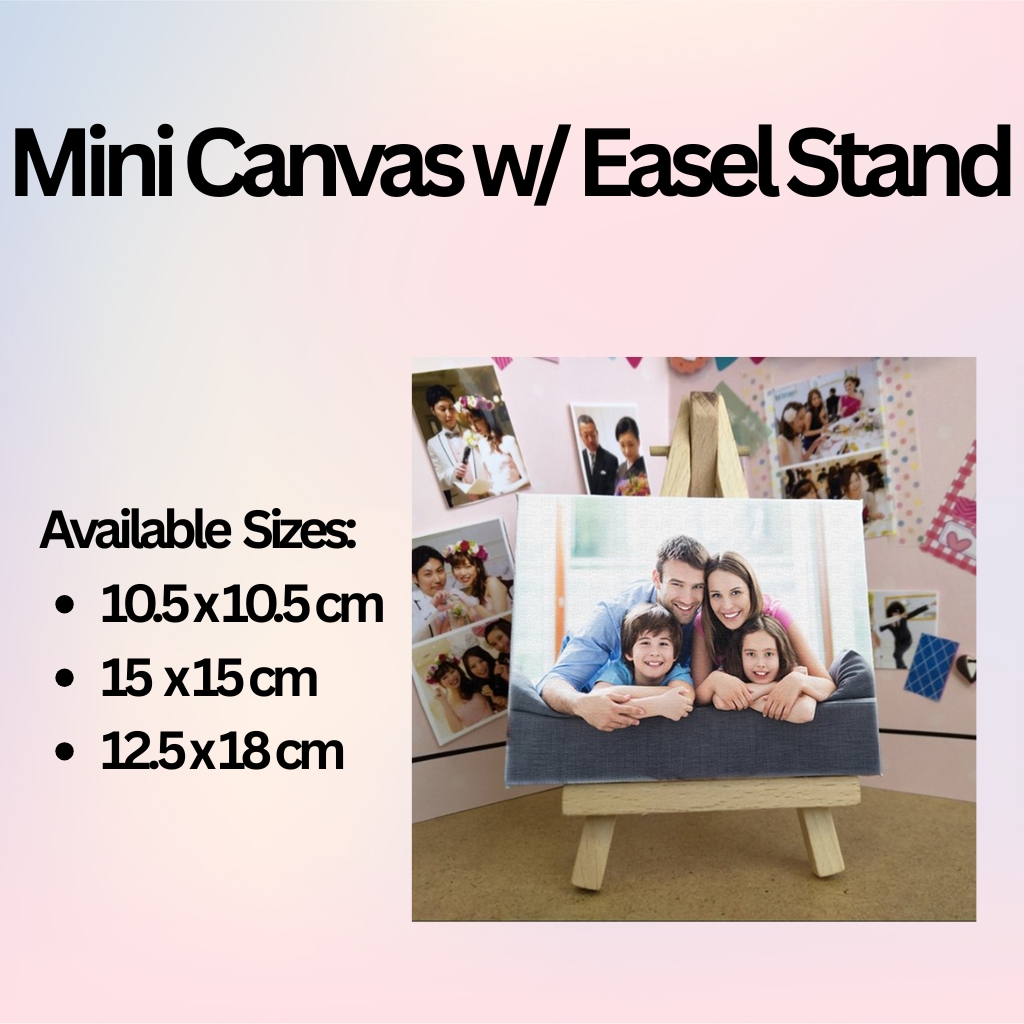 Customize Mini Canvas with Easel Stand